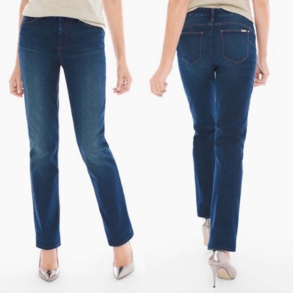 Chico's So Lifting So Slimming Straight Leg Jeans - Picture 1 of 14